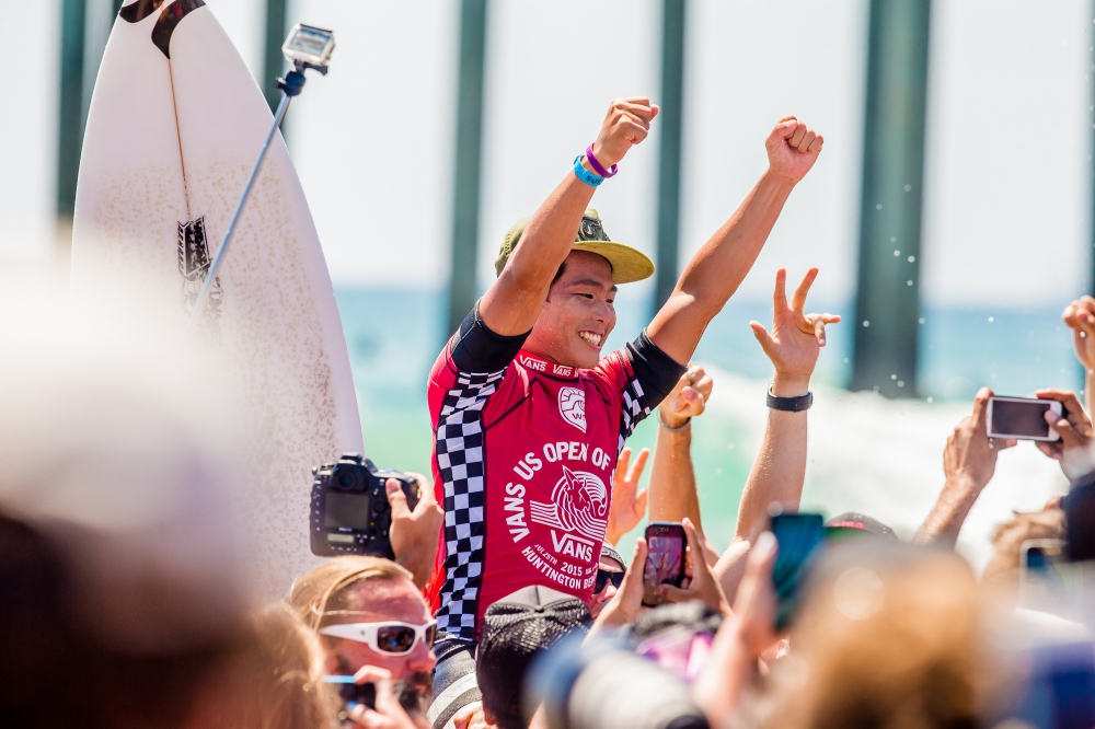 Hiroto Ohhara wins the Vans US Open of Surfing.&nbsp;&nbsp;&nbsp;© Michael Lallande